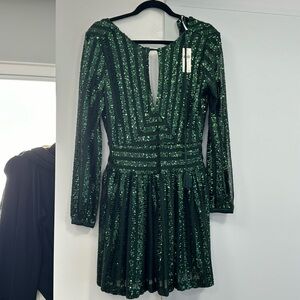 Green sequin by Anthropologie dress